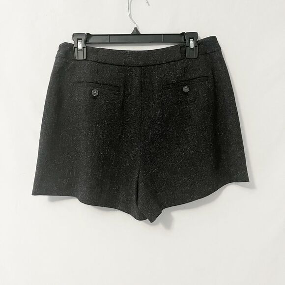 🟢Vince Camuto Charcoal Grey Tweet Pleated Shorts Size 6 - Picture 4 of 6